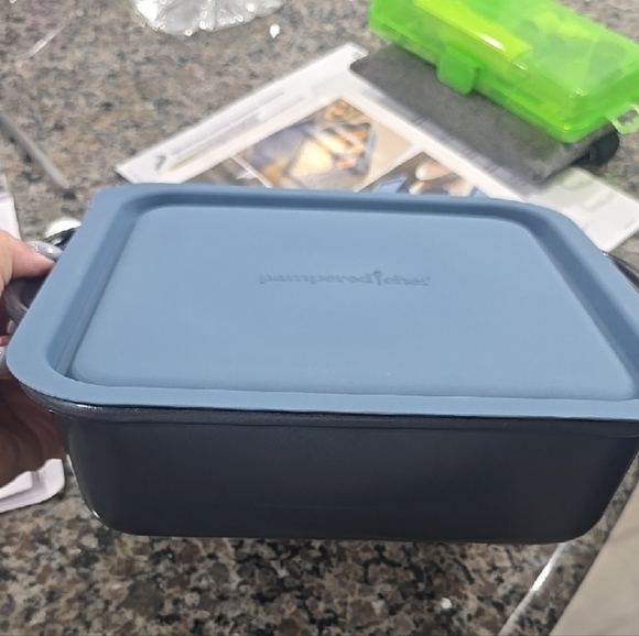 Pampered Chef | Kitchen | Pampered Chef Blue Baking Dish | Poshmark